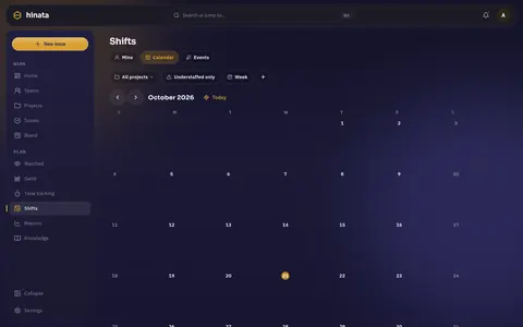 The month in the calendar