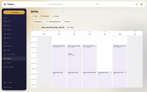 The week in the calendar