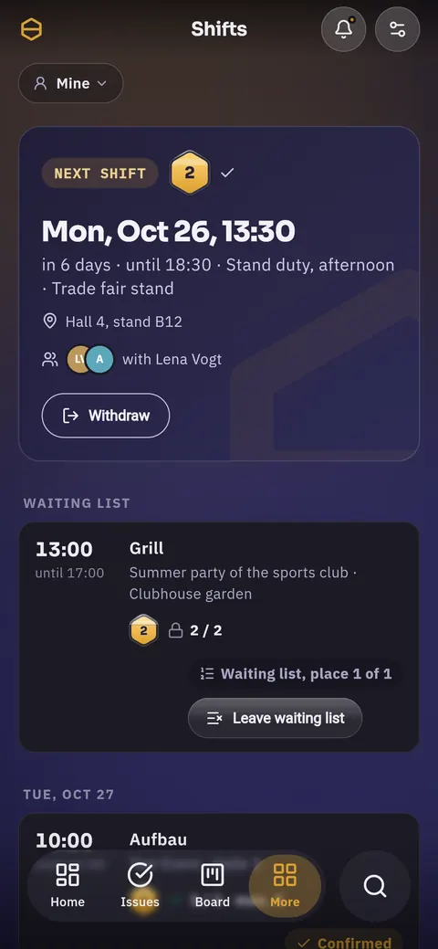My shifts on a phone