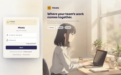 The sign-in screen